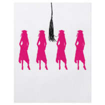 Grad Female Silhouettes Flyers