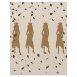Grad Female Silhouettes Tan and Black flyers