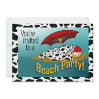 Grad Night Beach Party Personalized Invite