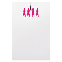 Grad Silhouette Personalized Stationery