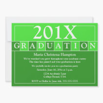 Grad Tiles Invitation (Green) invitations