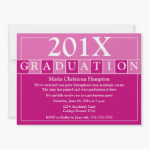 Grad Tiles Invitation (Pink) invitations
