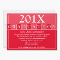 Grad Tiles Invitation (Red) invitations
