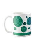 gradation in colour (green→blue) mugs