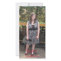Grade 8 Graduation Designed Book Mark Photo Greeting Card