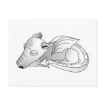 Gradient Baby Dragon Post Card