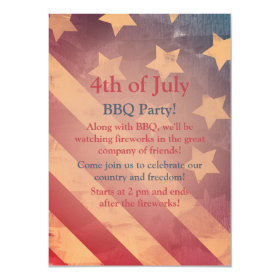 Gradient Flag 4th of July Party Invitation 4.5
