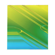 Gradient Geometric in Blues & Yellows Note Pad