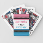 Gradient Pink & Blue Couple's Playing Cards