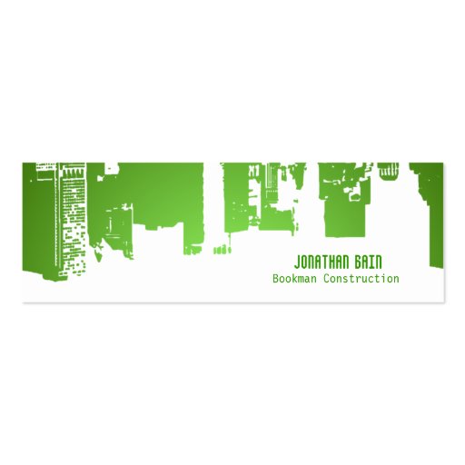 Gradient Upside Downtown HH Skinny Business Cards (front side)