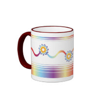 Gradients & Flower Pattern mugs by Lidusik Gradients & Flower Pattern mugs