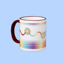 Gradients & Flower Pattern mugs