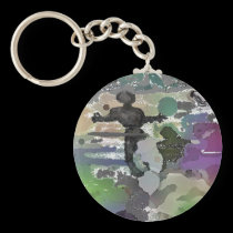 "Gradients Of Color Of Alien Life" Keychain keychains