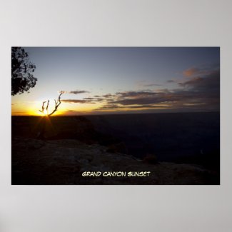 Gradn Canyon Sunset 1 Poster print