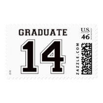 Graduate 2014 - Black postage by visualnewbie Graduate 2014 - Black postage