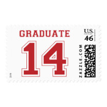 Graduate 2014 - Red postage by visualnewbie Graduate 2014 - Red postage
