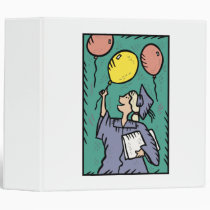 Graduate & Balloons binders