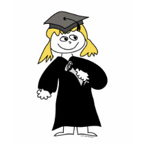 Graduate, Blonde Female t-shirts by graduation_giftshop Graduate, Blonde Female t-shirts