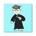 Graduate, Blonde Male magnet