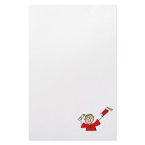 Graduate Boy Cute Red Stationery