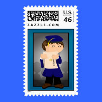 Graduate Boy Postage postage