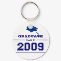 Graduate Class of 2009 Key Ring - Blue keychains