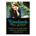 Graduate Class of 2013 Modern Blue Green Invite