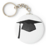 Graduate Class of Cap and Gown Template2 Keychains