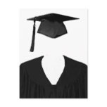 Graduate Class of Cap and Gown Template2 Postcard