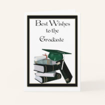 Graduate Congratulations Green Cap cards