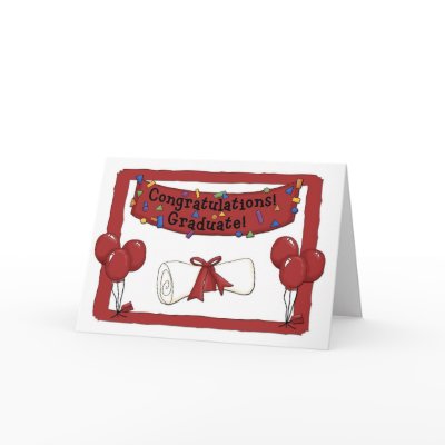 Graduate Congratulations Red Card by StarStock