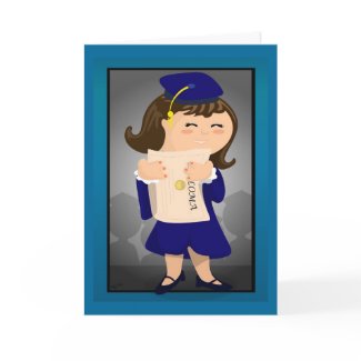 Graduate Girl Card card