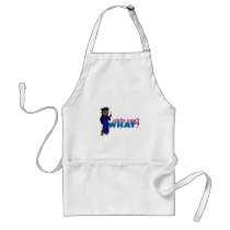 Graduate Girl in Blue Gown Aprons
