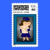 Graduate Girl Postage postage