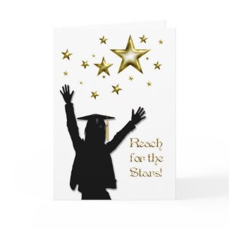 Graduate Girl Stars card
