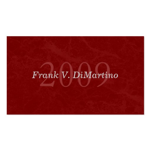 Graduate Name Card with Photo - Maroon Marbled Business Card Templates (front side)