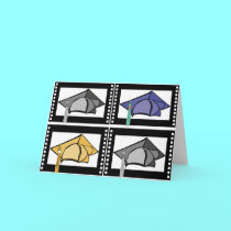 Graduate on Film Congratulations Card cards