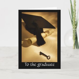 Graduate - Open Door zazzle_card