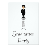 Graduate pedestal custom announcements