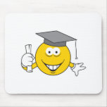 Graduate Smiley Face Mouse Pad