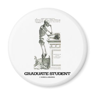 Graduate Student (Skeleton) magnet