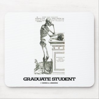 Graduate Student (Skeleton) mousepad