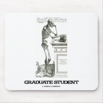 Graduate Student (Skeleton) Mousepads