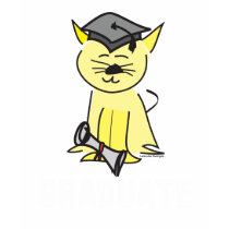 Graduate T-shirt for Cat Lovers