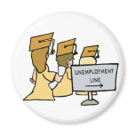Graduate Unemployment Humor Refrigerator Magnets