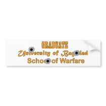 Graduate-University of Baghdad-School of Warfare Bumper Sticker