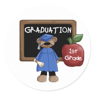 Graduation, 1st Grade Stickers sticker