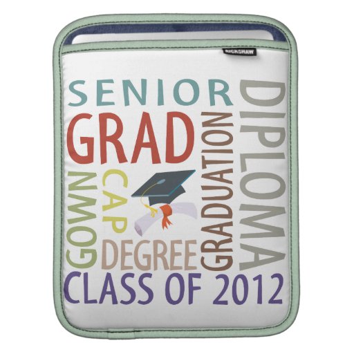 Graduation 2012 sleeve for iPads