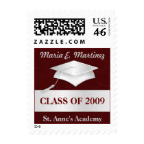 Graduation Announcement Custom Postage Stamps