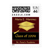 Graduation Announcement Custom Postage Stamps